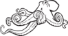 Coloring Book Octopus Clip Art